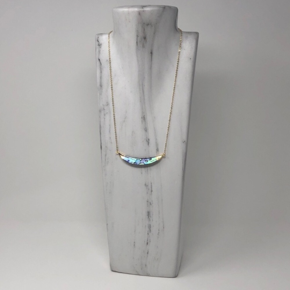 Restocked! Abalone Shell Crescent Pendant - Picture 14 of 16